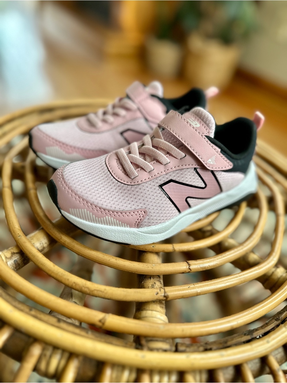 New Balance Kids Pink Athletic Sneakers - Lightweight Comfort